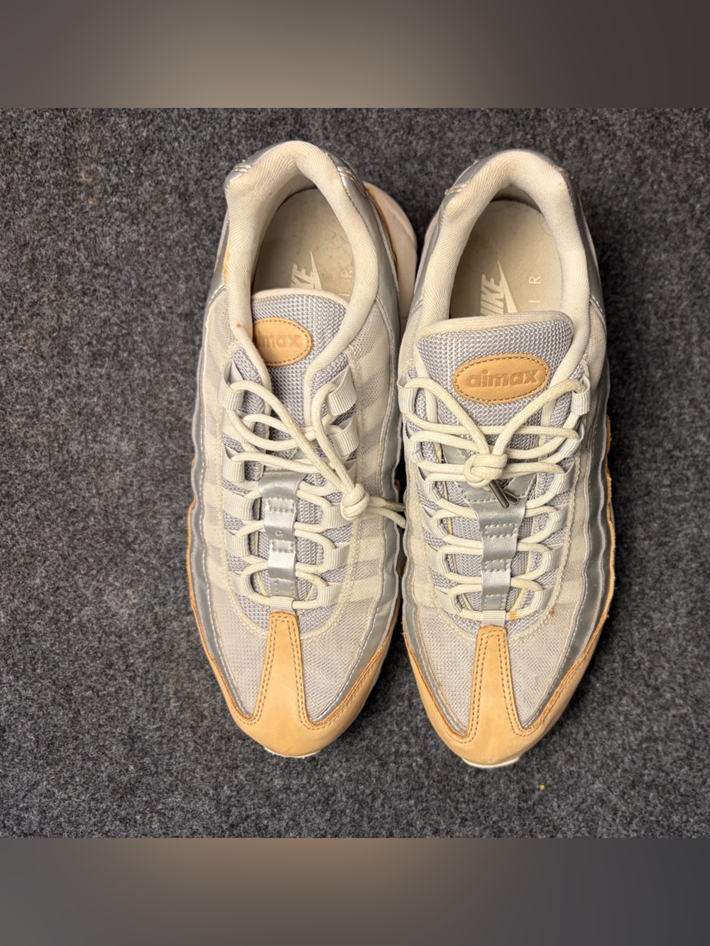 Nike Air Max 95 Women's Sneakers - Gray and Tan